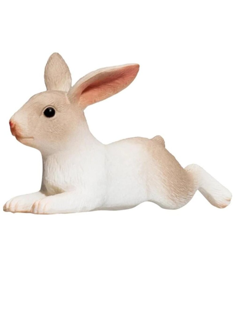 Mojo Lying Rabbit Figurine Mini Collectible Wild Animal Toy Figure 387142 NEW